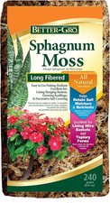 Better-Gro Sphagnum Moss - 100 Natural, Long-Fiber Moss for Orchids, Ferns, and