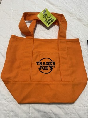 Trader Joe's Mini Halloween Canvas Tote Bag Set Of 4 RARE LIMITED Ships Now