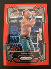 2024 Panini Prizm WWE Red Prizm 156 John Cena ed/299
