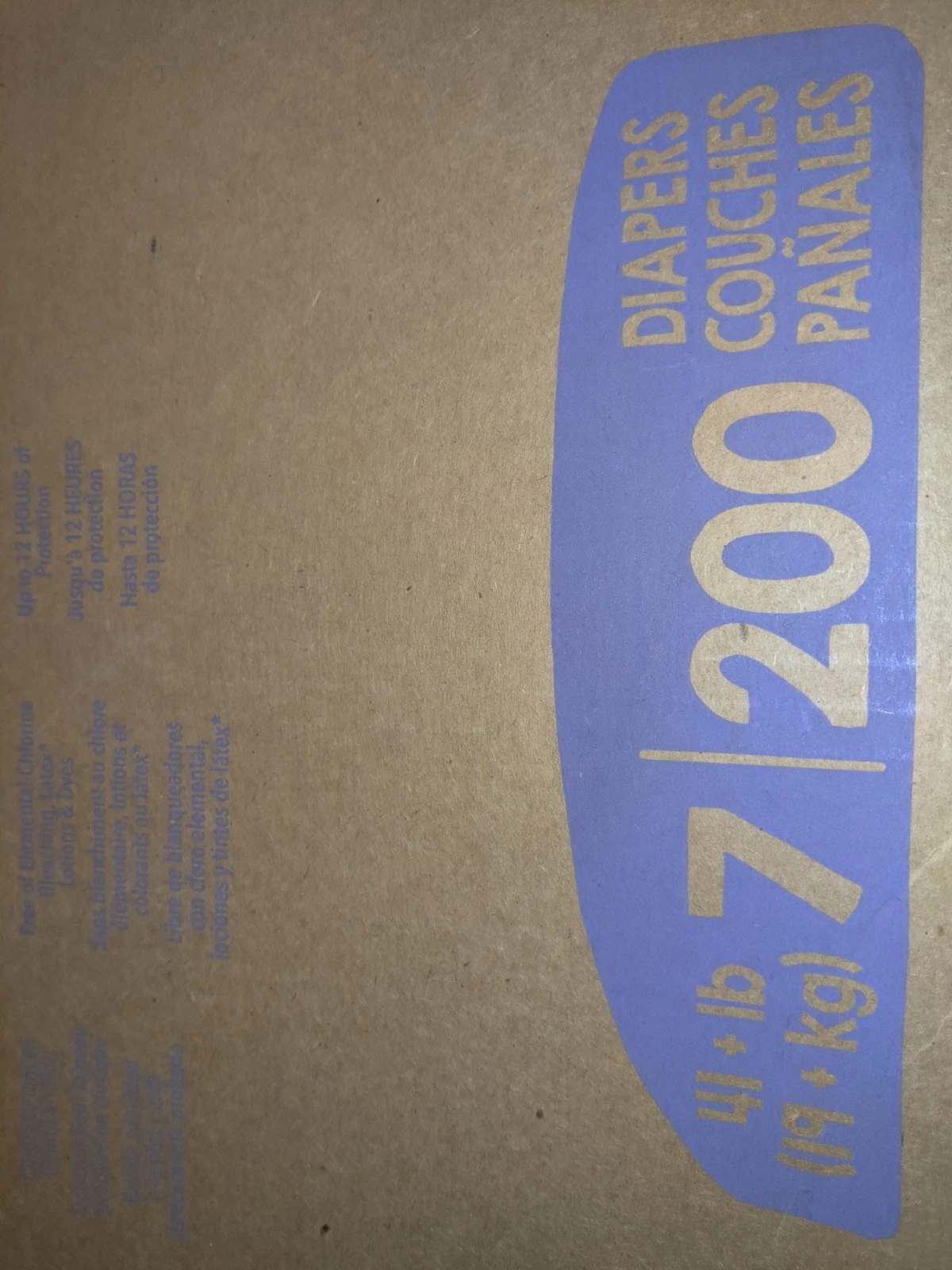 Case of Cuties Premium Baby Diapers Size 7 (Total of 200 Diapers Per Case)