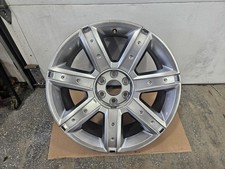 Wheel 22x9 7 Spoke Single Silver With Chrome Inserts Fits 15-20 ESCALADE 32370