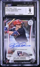 2025 Topps Tribute #LIA-DC Dylan Crews /99 League Inauguration Auto CGC 9
