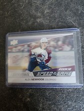 2021-22 Upper Deck Credentials Speed Of The Game Rookie Alex Newhook Card# SGR5. rookie card picture