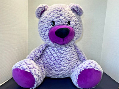 Fun Express Extra Large Purple Plush Teddy Bear 20 inches tall