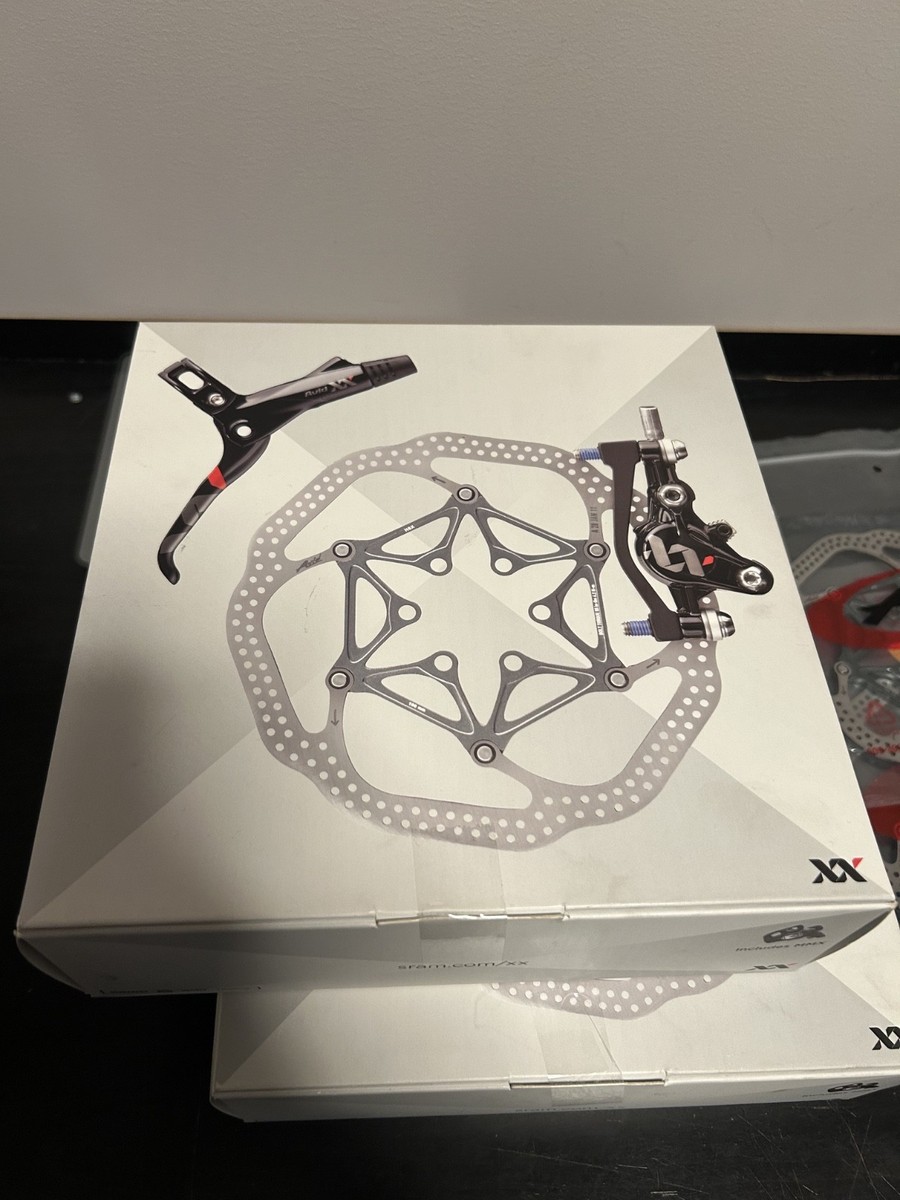 NEW Avid/Sram XX Carbon Hydraulic Brake Set + Avid HSX Rotors