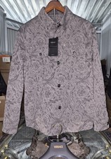 VersaceBarocco Jacquard Long-sleeved Overshirt Men's Size 48