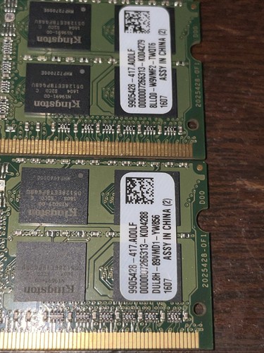 5- Kingston 8GB DDR3L 1600 Memory PC3L-12800S SODIMM 1.35V RAM KTL-TP3CL/8G - Picture 3 of 3