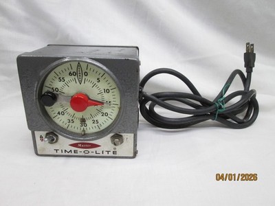 Vintage Master Time-O-Lite Model 59 Darkroom Timer - Tested, Works
