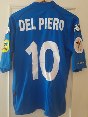 Maglia ITALIA DEL PIERO 10 Euro 2000 - Match Worn Autentica KAPPA