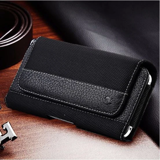 Bolsa para teléfono celular clip cinturón bolsa de transporte resistente soporte funda iPhone Samsung Foto 2 de 4