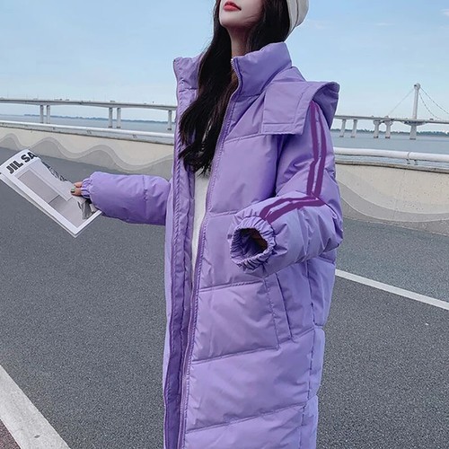 Winter Women Long Parka Jacket Hooded Thick Overcoat Warm Puffer Coat Outerwear - Picture 33 of 38