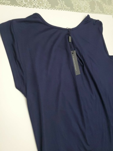 Cable & Gauge Damen Kurzarm Shirt mit geteiltem Ausschnitt dunkelblau Gr. L Neu mit Etikett - Bild 6 von 10