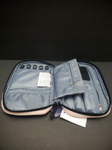 NEW Verdi Zippered Travel Jewelry Organizer: Light Pink/Blush - Picture 3 of 7