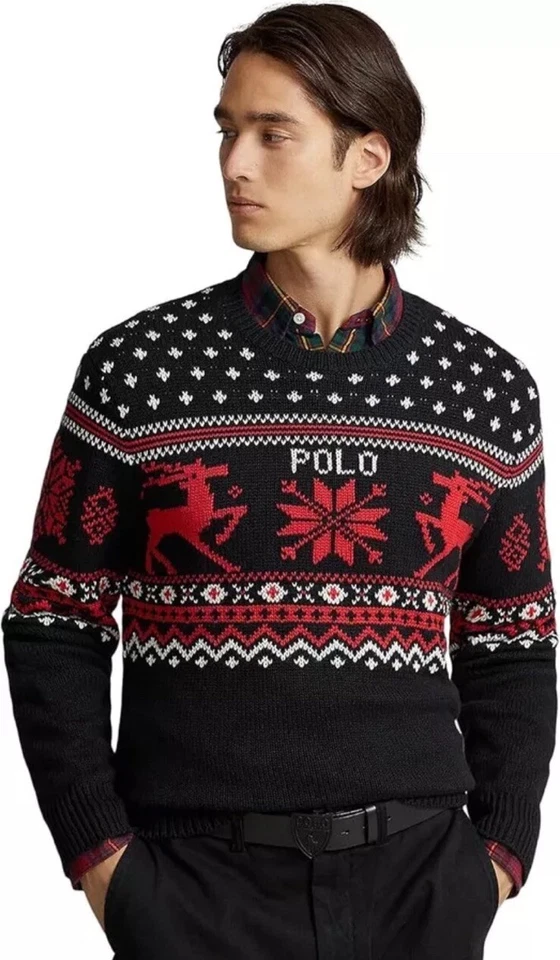 Polo Ralph Lauren Suéter XXL Reno Algodón Cachemira Precio de venta sugerido por el fabricante 297 USD Nuevo con etiquetas Esquí Vacaciones Foto 2 de 4