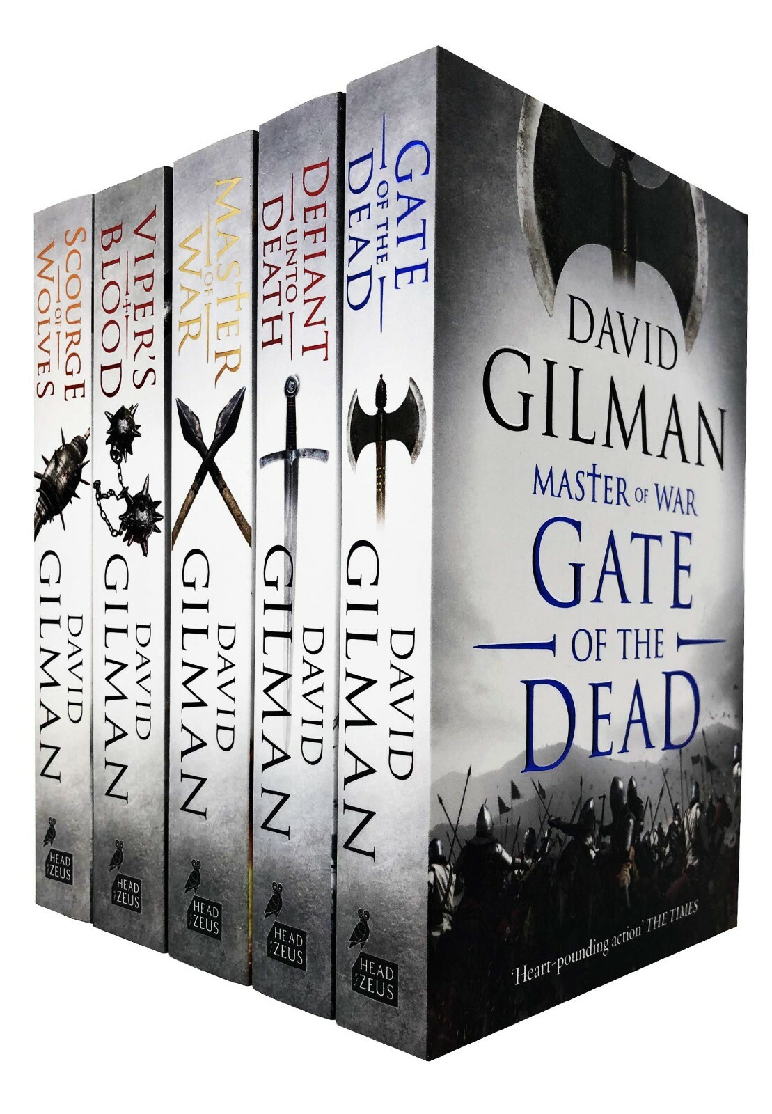 David Gilman Master of War Series 5 Books Collection Set (Master of War,Defiant)