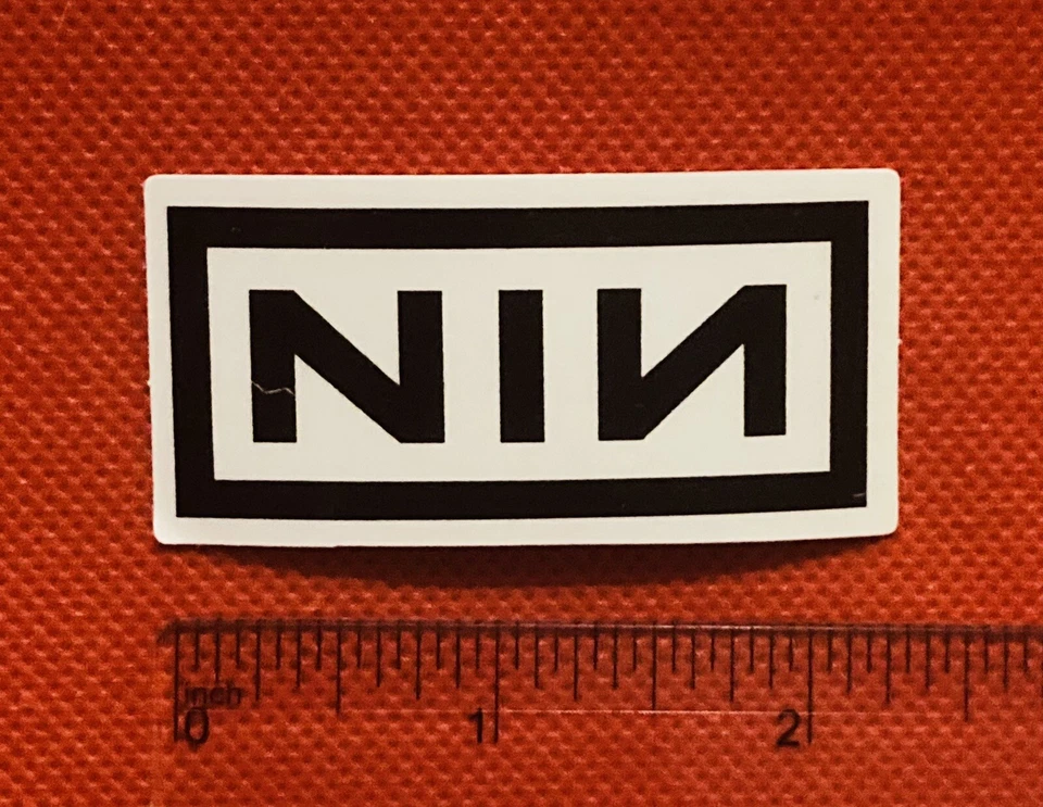 Nine Inch Nails Band Decal Sticker Black And White Fast Free US Shipping! 🇺🇸