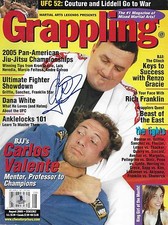 Carlos Valente Signed August 2005 Grappling Magazine BAS COA UFC BJJ Jiu-Jitsu