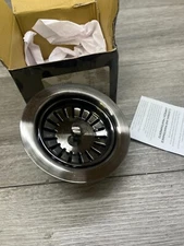 Signature Hardware 483694 4-1/2" Garbage Disposal Flange with Stopper, Gunmetal