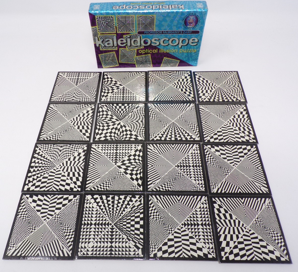 Kaleidoscopesさん　1 Kaleidoscope Optical Illusion Puzzle 16pcs Professor McBrainy's