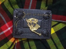 Herren Scottish Kilt G&uuml;rtelschnalle Piper Jet Black Finish Celtic 4Demo G&uuml;rtelschnallen