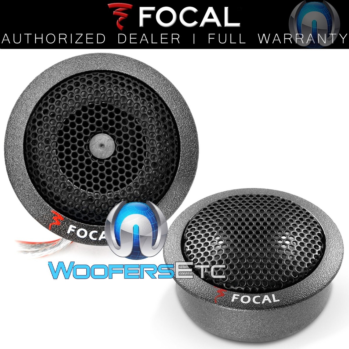 PAIR TN-B FOCAL CAR AUDIO TWEETERS FROM POLYGLASS COMPONENT