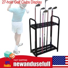 Golf Club Display Rack Golf Putter Storage Organizer 27 Clubs Floor Stand Holder
