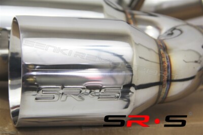 SRS Axleback Exhaust Muffler POLISH 4'' TIPS DW FOR SUBARU WRX STI 15-21 