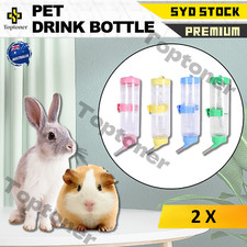 2X Pet Guinea Pig Rabbit Hamster Rat Drink Drinking Water Bottle Waterer 250ML