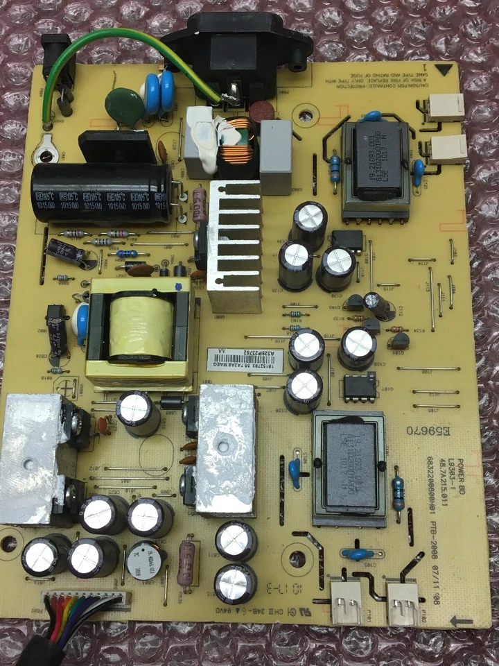 DELL 2009WT Power supply. 48.7a215.011. PTB-2008 / POWER BD / L9303-1 - Image 4 of 4