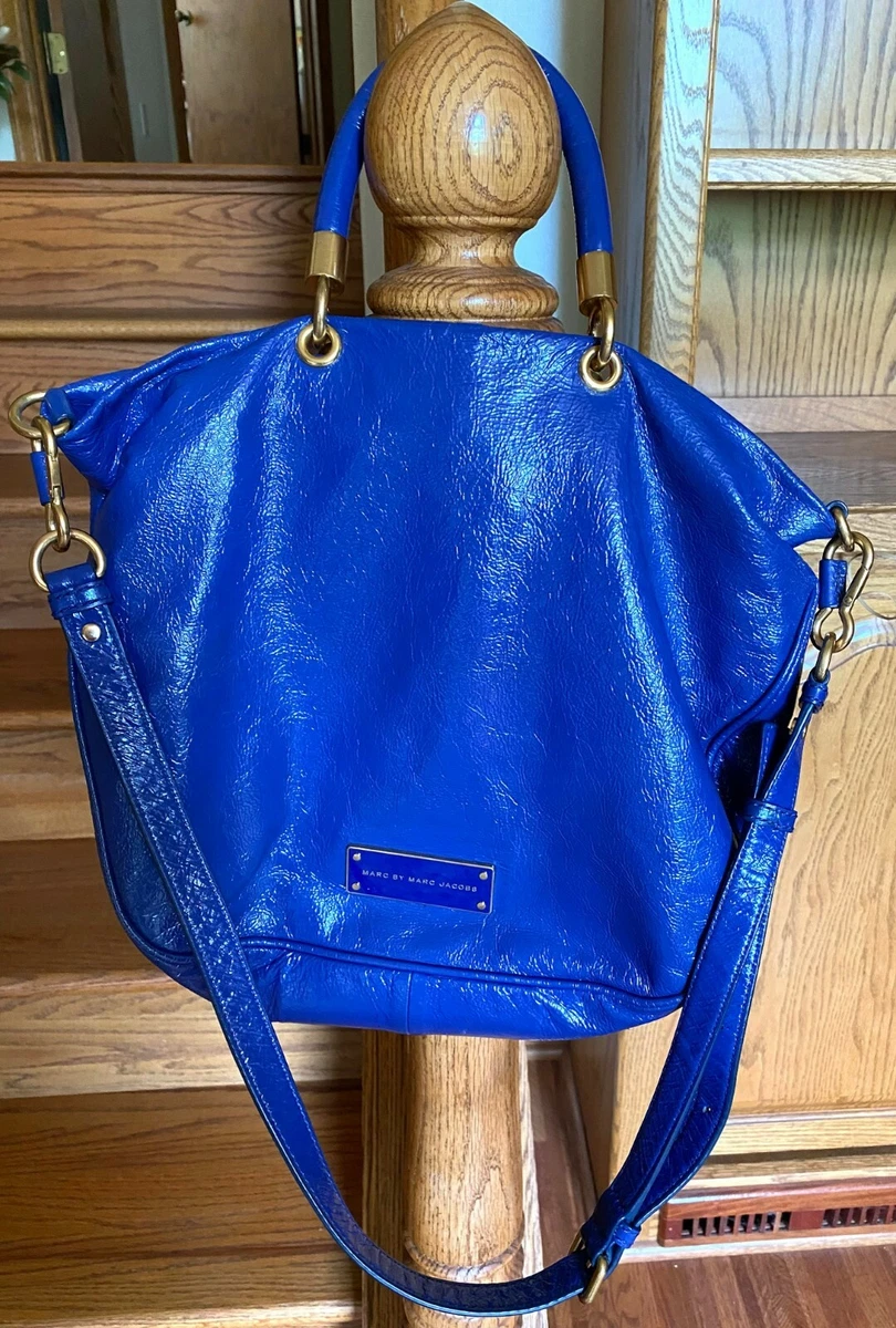Marc Jacobs Blue City Bag Leather Tote Purse eBay