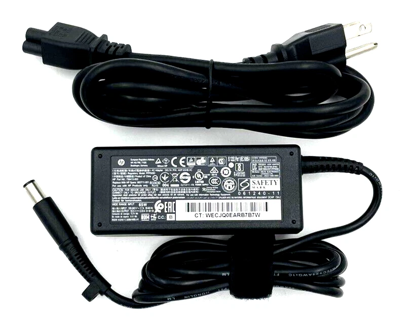 Genuine OEM Big Barrel HP Laptop Charger AC Power Adapter 65W 19.5V 3.33A 902990 - Image 2 of 4