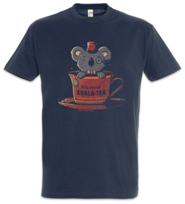 Koala Tea T-Shirt Love Addicted Addiction Bear Teacup Cup Fun Wildlife