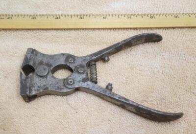 Antique L.S. Starrett Co. Music Wire Cutter Etc PAT'D Nov 4 1899 Tool !!