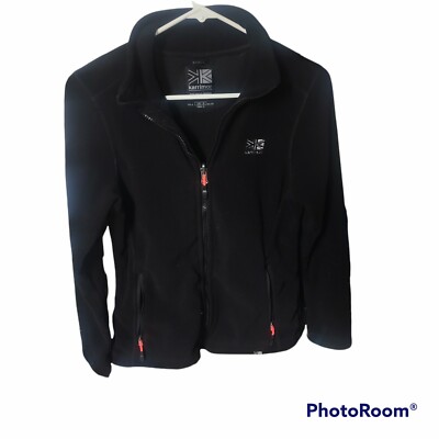 Karrimor KS 300 Logo Full Zip Black Fleece Jacket Thick and Warm Sz: 4