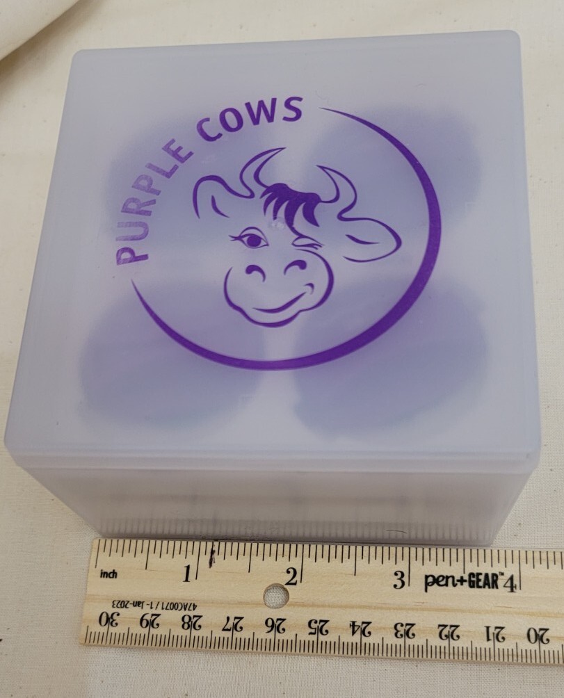 12 Purple Cows Click Blades In Storage Box
