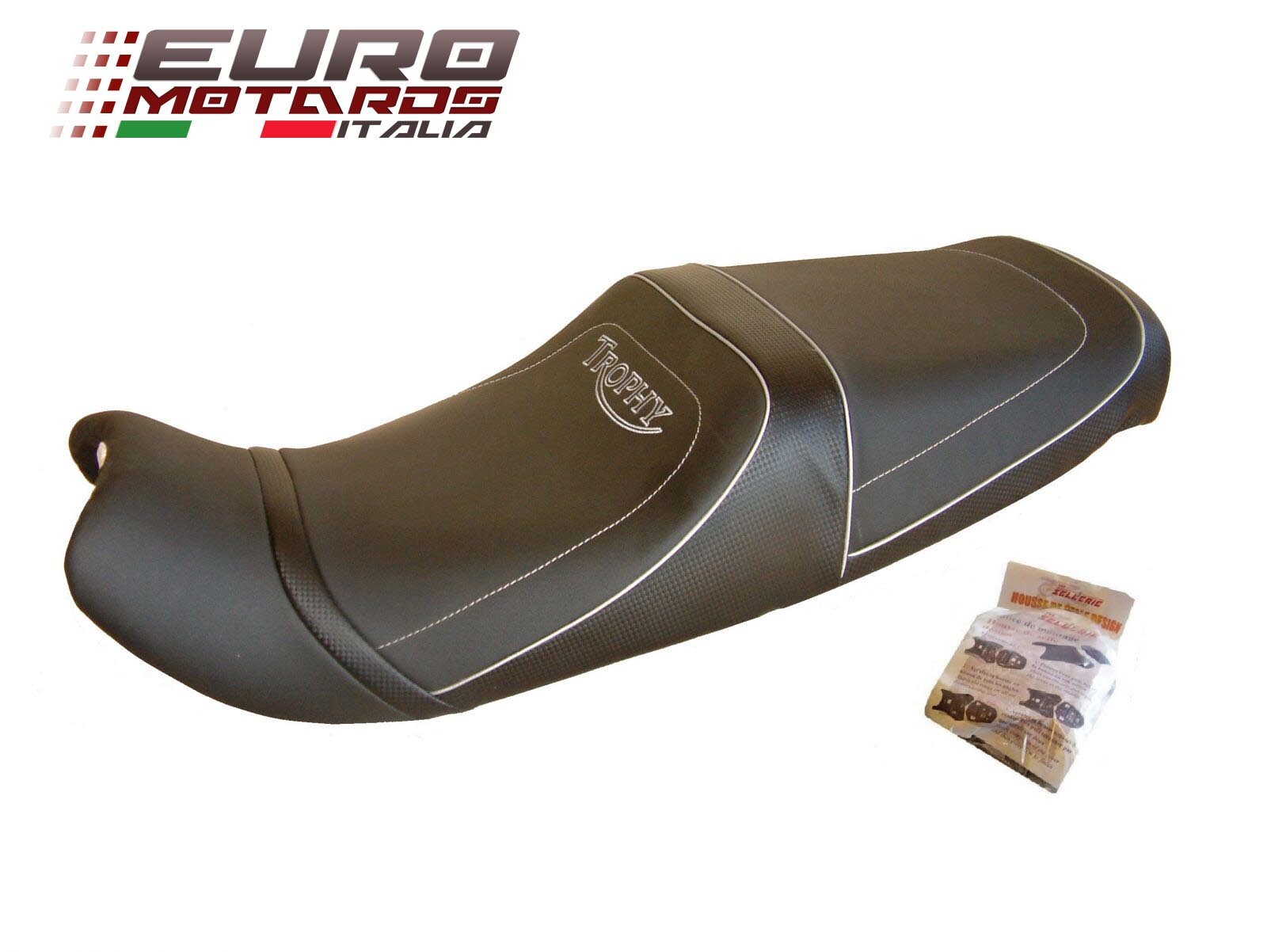Housse de selle Triumph Trophy 1200 ST Top Sellerie, similicuir haut de gamme noir