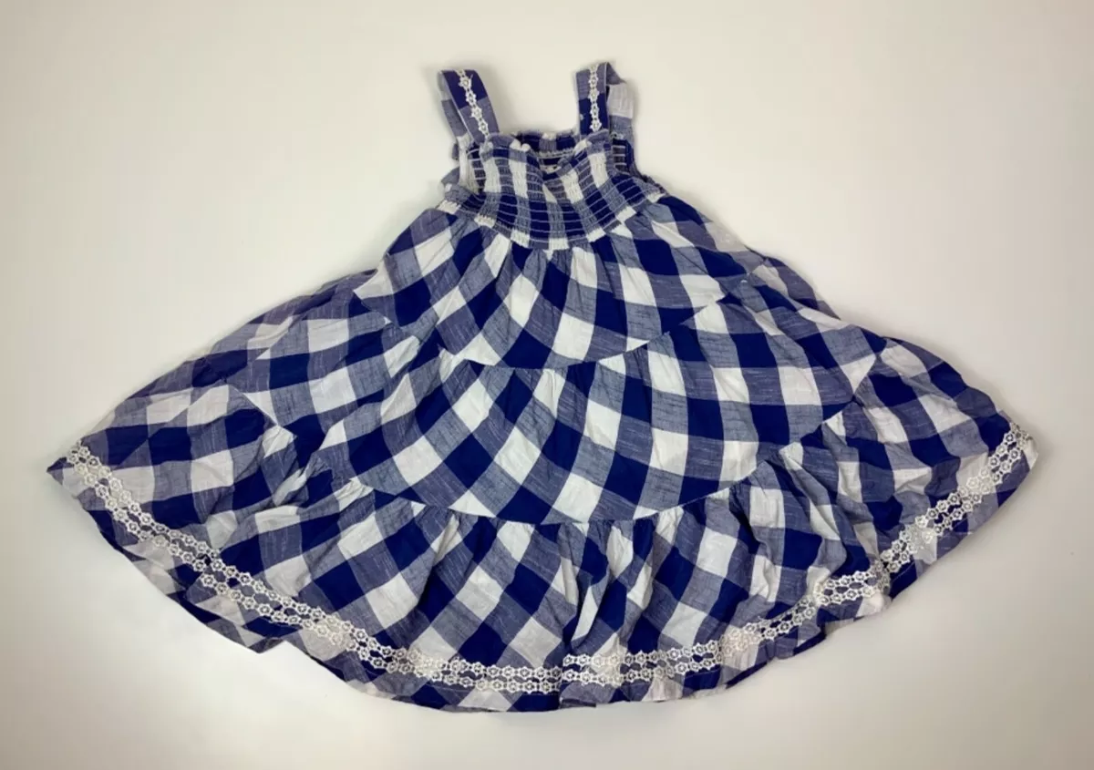 Checked top strappy dress