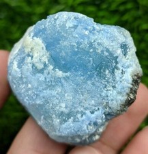 81-gm Rare Alkali Caesium-Rich Blue Beryl from skardu Dist, Gilgit-Baltistan, Pk