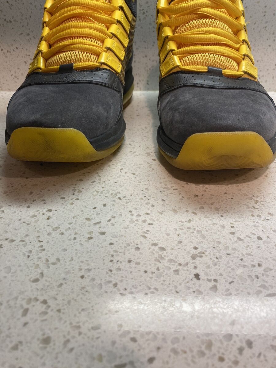 2011 Jordan Big Ups Sz 9 Anthracite Varsity Maize 467893-009 2011 Jordan Big Ups Sz 9 Anthracite Varsity Maize 467893-009