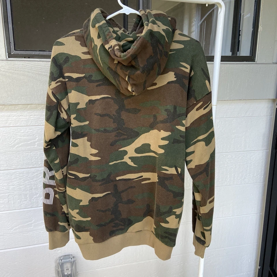 Brixton Sudadera con Capucha Para Hombres Pequeña Camuflada Bosque Sudadera con Capucha Manga Larga Foto 2 de 4