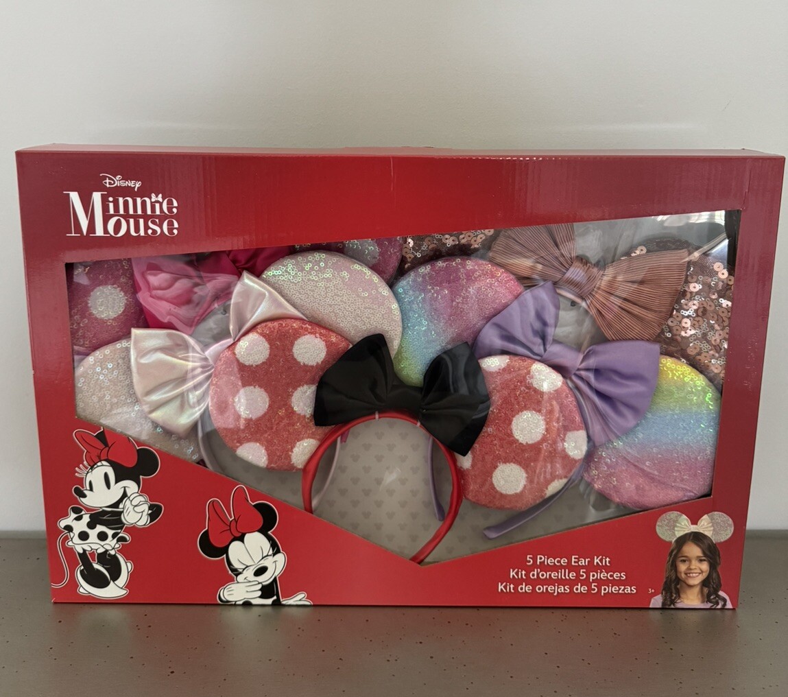 Set of 5 Disney Minnie ears Disney parks family pack NEW Minnie Mouse Disguise Disney Ear Set, 5 pcs FREE  main image 3