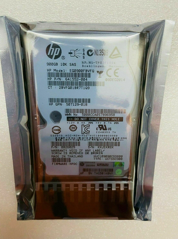Fit 619291-B21 619463-001 619286-004 900GB 6G 10K SAS 2.5 DP HDD