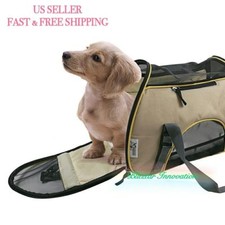 NEW Soft Sided Pet Carrier Airline Travel Cat/Dog Small Animals Tote Bag-Apricot