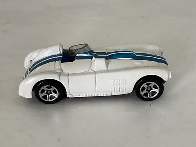 Vintage Hot Wheels Cunningham C4R White with Blue Stripes