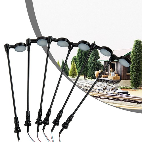 Cool White LED Lights Lamps Pack for OO Gauge Working Station Platform