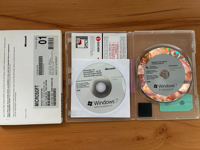 Microsoft Windows 7 Professional SP1 64-bit Vollversion Deutsch FQC-00769 TOP!