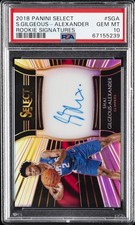 2018 PANINI SELECT ROOKIE SIGNATURES SHAI GILGEOUS-ALEXANDER 57/199 PSA 10 AUTO
