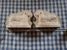 Plate matrix mold terracotta Alsace Lamala shape, folk art Alsace