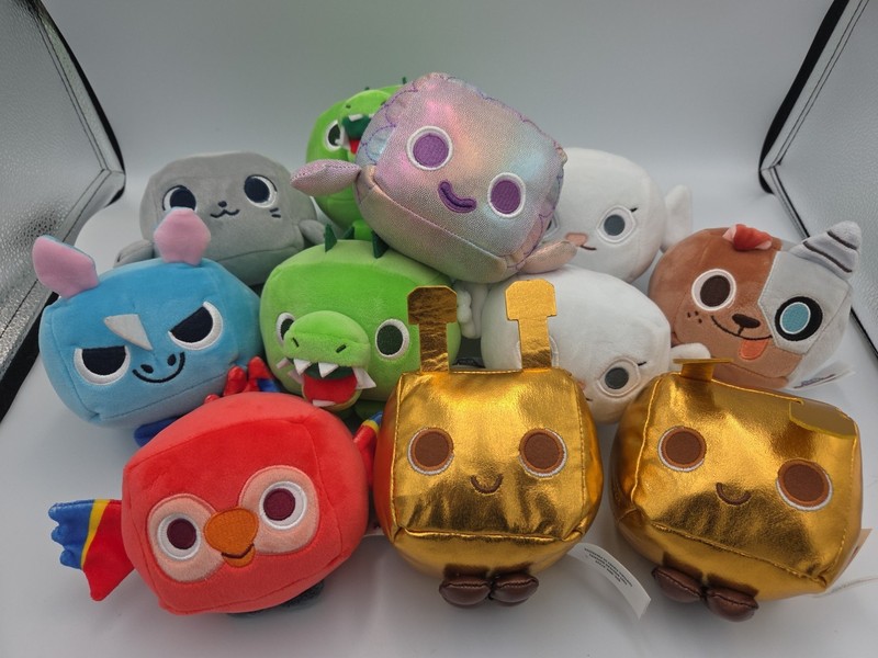 (LOT OF 1) Pet Simulator X  Plush - Parrot, Rhino, Cyborg Dog, Alligator + More