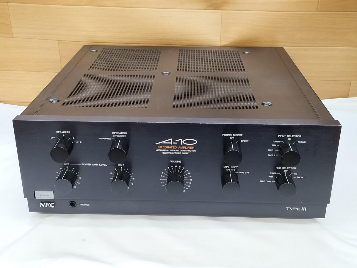 Nec A-10 Type 3 Integrated Amplifier 120W 5Hz-300kHz Used | eBay